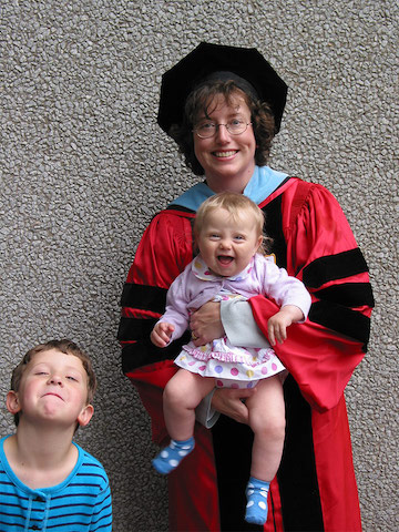 Photo of Katie at her PhD graduation